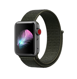 Ремінець Apple Watch 38 / 40mm Nylon Sport Loop olive