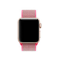 Ремешок для Apple Watch 42/44mm Nylon Sport Loop pink