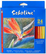 Олівці кольорові 24 кольори Scholine 1665