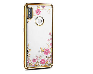 Чохол зі стразами для Xiaomi Mi A2 Lite / Redmi 6 Pro (золотий)