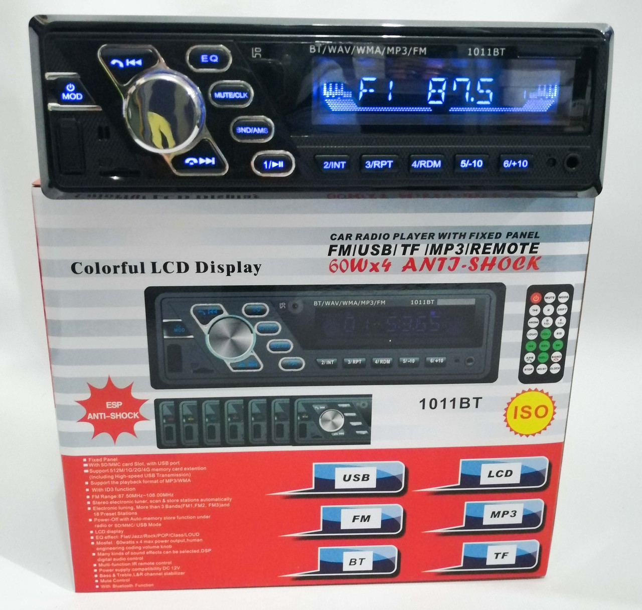 Автомагнітола MP3 1011 BT (гучний зв'язок)