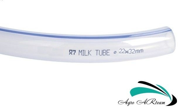 Шланг молочний прозорий ПВХ, внутрішній Ø 22 мм, зовнішній Ø 32 мм, бухта 25 м, Польща, фото 1