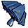 Жіноча парасолька напівавтомат Bellissimo із золотистим візерунком на склепінні на 10 спиць, блакитний, 018308-2, фото 6