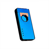 Зажигалка SUNROZ ZH-153 портативная электронная аккумуляторная USB зажигалка Синий (SUN3934)