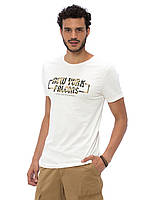 Белая мужская футболка Lc Waikiki / Лс Вайкики с надписью New York falcons