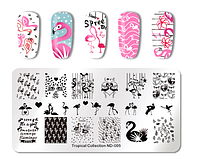 Пластина для стемпинга nikole diary Tropical Collection ND-005