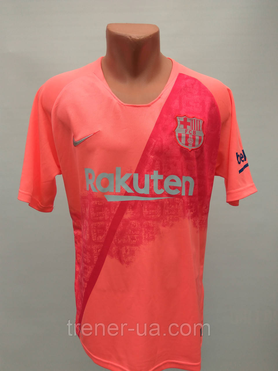 Форма в стилі Nike доросла Barcelona резервна рожево-червона сезон 2019