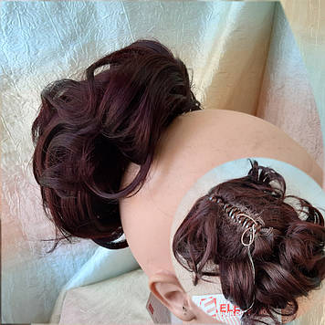 Хвіст короткий пишний на крабі бургунд BABY-99Т