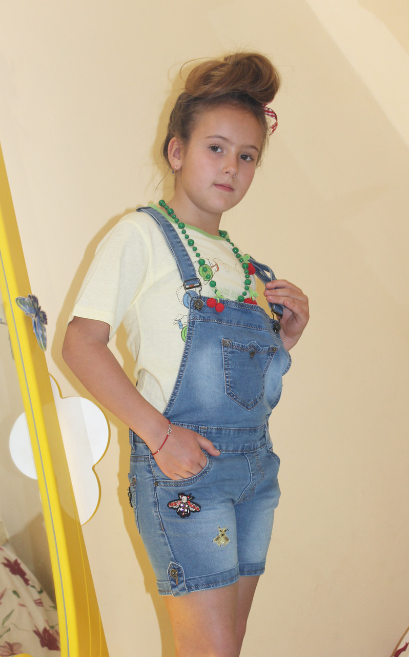 Комбінезон джинсовий на дівчинку Гуччі 8-14 років