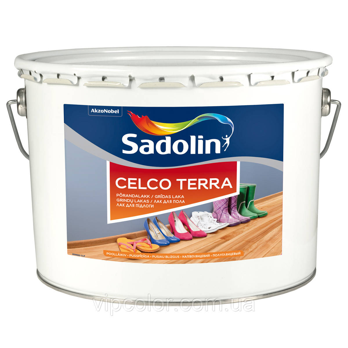 Sadolin Celco Terra 10 л зносостійкий лак для підлоги Напівглянцевий 45