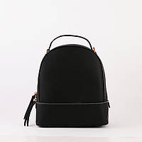 Сумка-рюкзак женский кожаный маленький черный