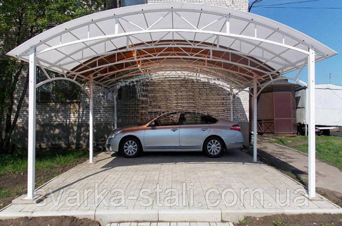 Купить Навес для автомобиля. Автомобильный навес. Изготовление навеса ...