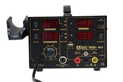 13-00-092. Паяльна станція 909D+, з 4 дисплеями, паяльник + фен + блок живлення + гніздо USB, HandsKit