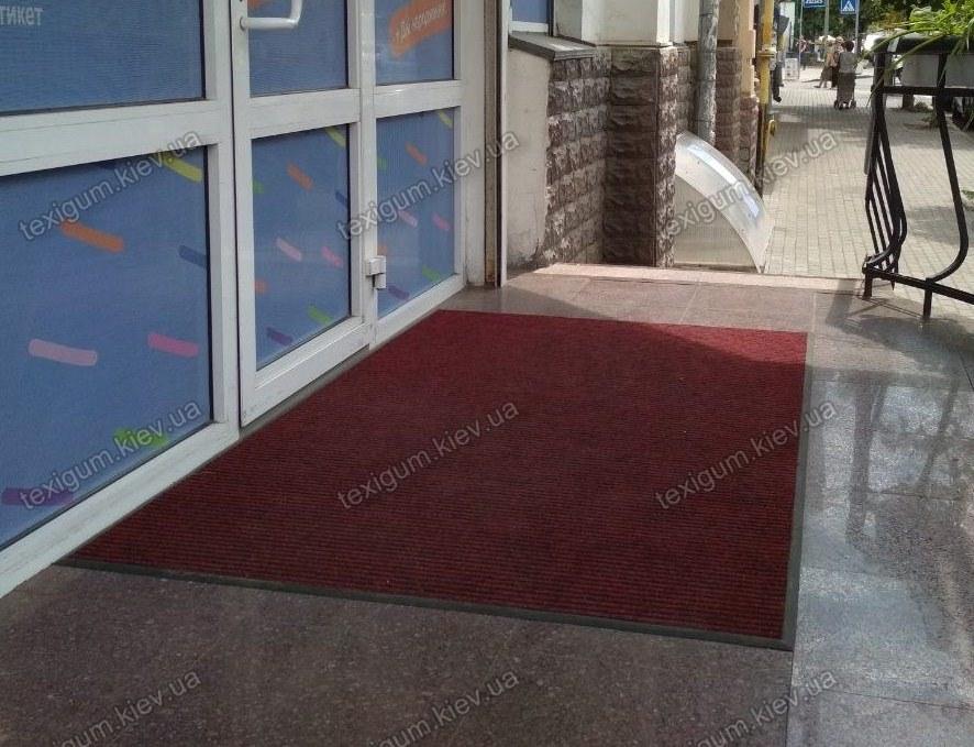 Брудозахисний килим Рубчик-9 150х200 см червоний