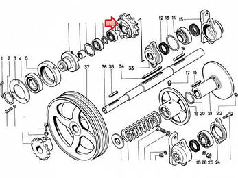 Зірочка Z = 13 t = 25.4 ЗП 04.302, фото 2