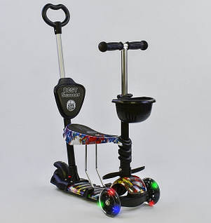 Самокат триколісний Best Scooter 5в1 26900 Абстракція. Підсвічування передніх коліс., фото 2