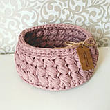 Кошик із трикотажної пряжі Spagetti 13 см, фото 2