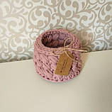 Кошик із трикотажної пряжі Spagetti 13 см, фото 3