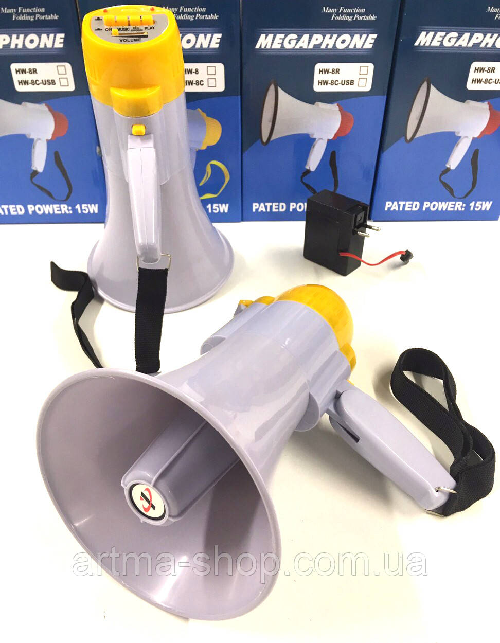 Мегафон рупор громкоговоритель (рупор) Megaphone HW8C 15Ватт