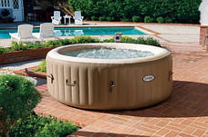 Intex 28404 - надувний басейн джакузі PureSpa Bubble Therapy+Hard Water System (145/196x71 см), фото 4