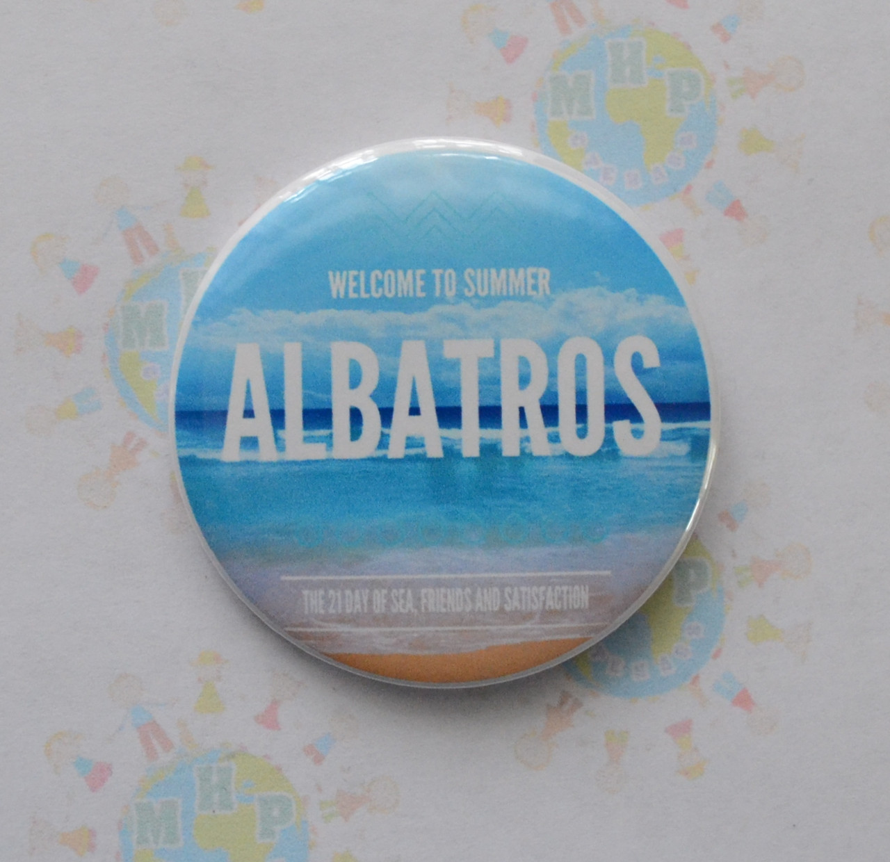 Значок з логотипом дитячого табору Альбатрос, фото 1