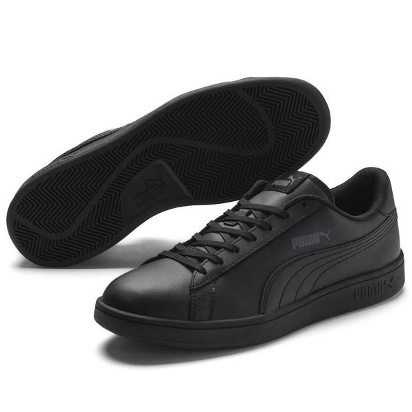 Кроссовки-кеды мужские Puma Smash V2 L Noir 365215 06 (черные, кожаные, повседневные, закрытые, бренд пума) оригинал в интернет магазине Sport Living. Фото, отзывы Кроссовки-кеды мужские Puma Smash V2 L Noir 365215 06 (черные, кожаные, повседневные, закрытые, бренд пума) оригинал в интернет магазине Sport Living. Фото, отзывы