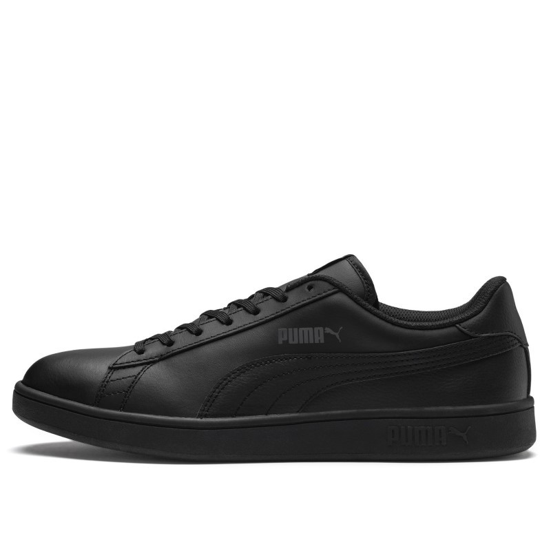 Кросівки-кеди чоловічі Puma Smash V2 L Noir 365215 06 (чорні, шкіряні, повсякденні, закриті, бренд пума), фото 1