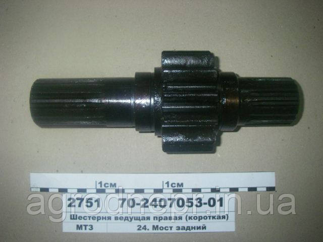 Шестерня провідна(ліва) заднього моста МТЗ 70-2407053