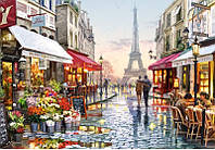 Пазлы Париж Цветочный магазин на 1500 Элементов