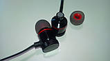 Навушники-гарнітура внутрішньоканальні (вакуумні) бездротові Stereo Sports Headset, алюміній, магніти, фото 7