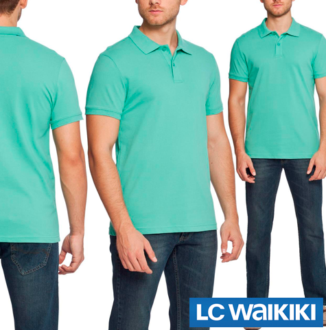 М'ятне чоловіче поло LC Waikiki / ЛЗ Вайкікі