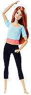 Лялька Барбі Йога рухайся як я Barbie Made to Move Barbie Doll, Light Blue Top DPP74