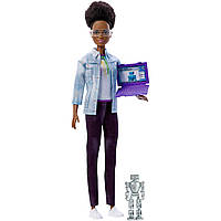 Кукла Барби инженер-робототехник Barbie Career of the Year Robotics Engineer Doll, Dark Brown Hair FRM10
