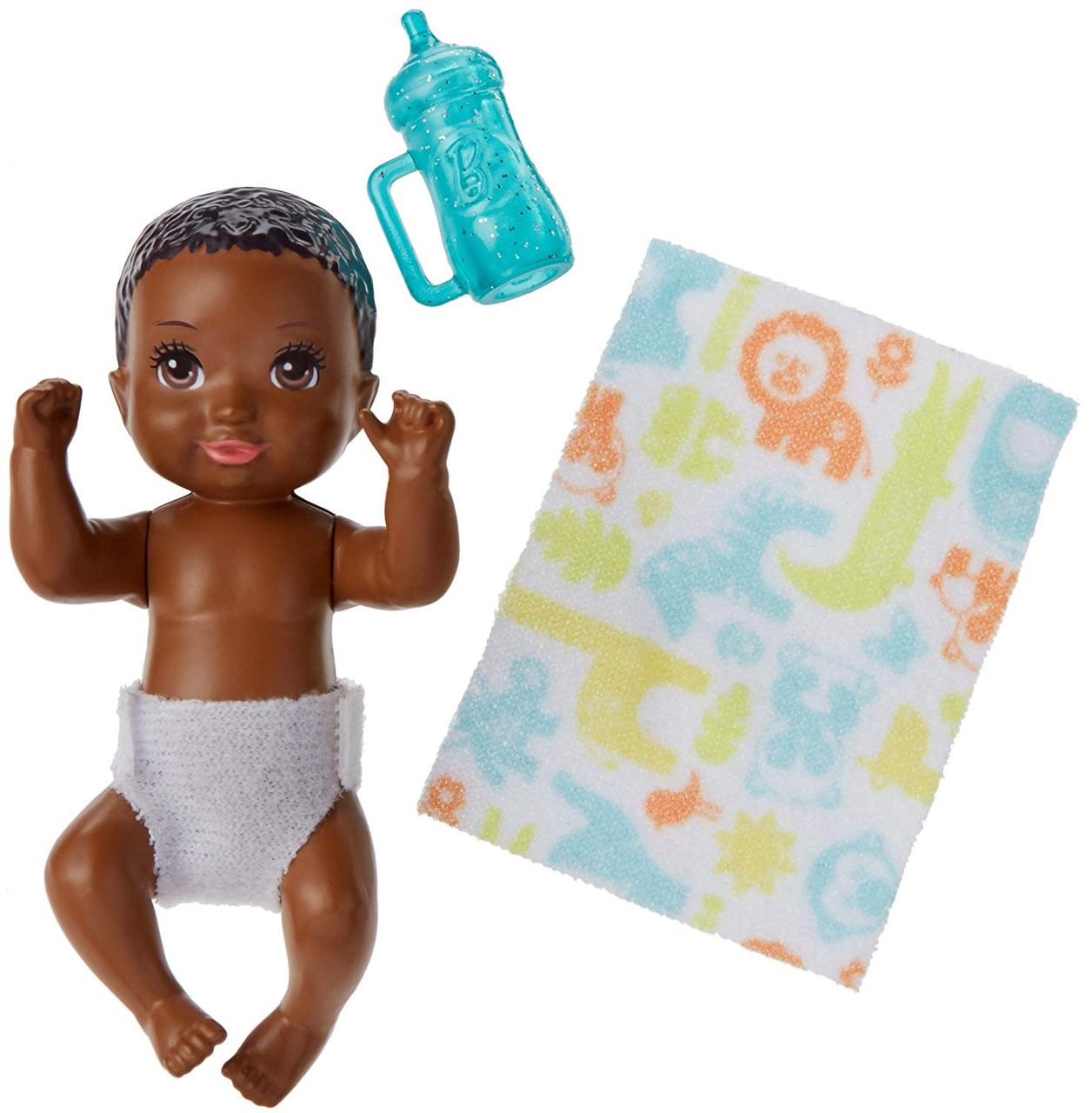 Барби пупс младенец Barbie Babysitters Inc. Sleepy Baby Story Pack Dark ...