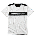 Оригінальна чоловіча футболка BMW Motorsport T-Shirt, Colour Block Design (Men, White / Black), фото 8