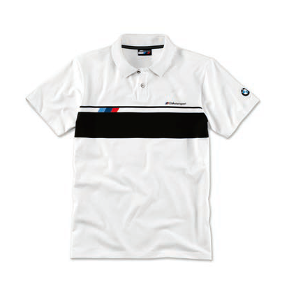 Оригінальна чоловіча сорочка-поло BMW M Motorsport Polo-Shirt (Men, White)