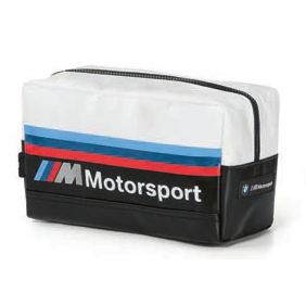Оригінальний дорожній несесер BMW M Motorsport Personal Care Bag, Black / White артикул 80222461147