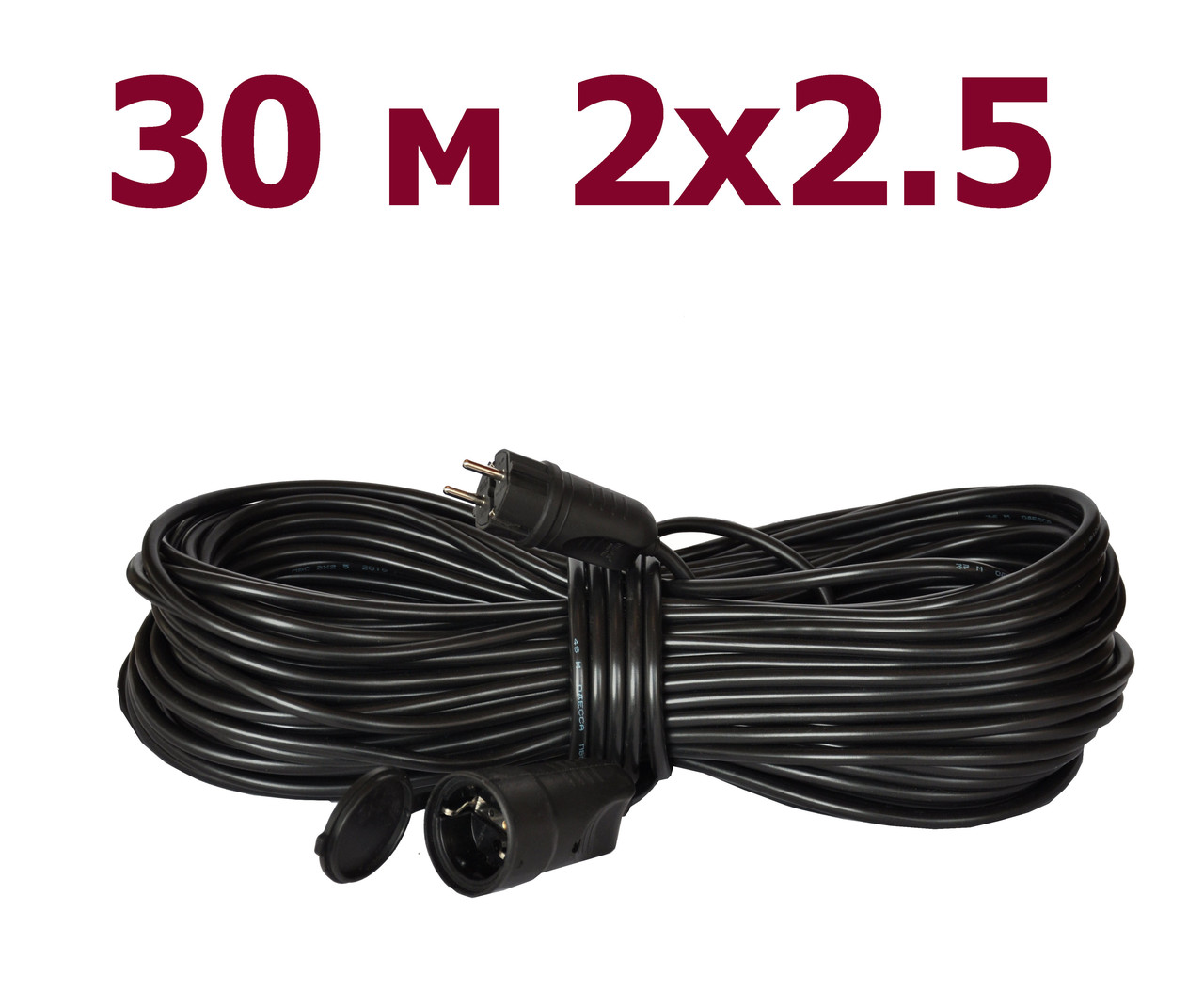 Подовжувач силовий з розеткою Enter 30 метрів 2х2.5, фото 1