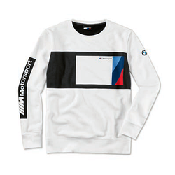 Оригінальний чоловічий лонгслів BMW M Motorsport Sweater Blocking Design (Men, Black / White)