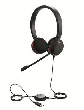 Гарнітура Jabra EVOLVE 20 MS Stereo (шкіра), фото 1