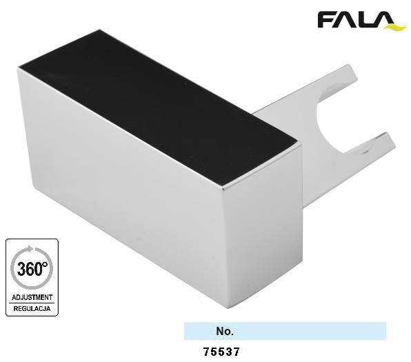 Тримач душових розприскувачів настінний обертовий ABS хром FALA-75537
