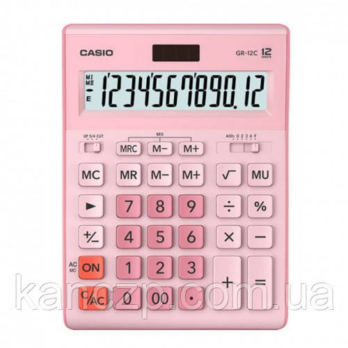 Калькулятор Casio 12 розрядний рожевий, фото 1
