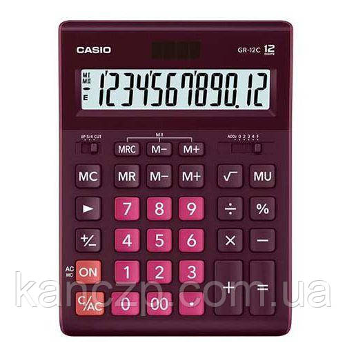 Калькулятор Casio 12 розрядний Бордо, фото 1
