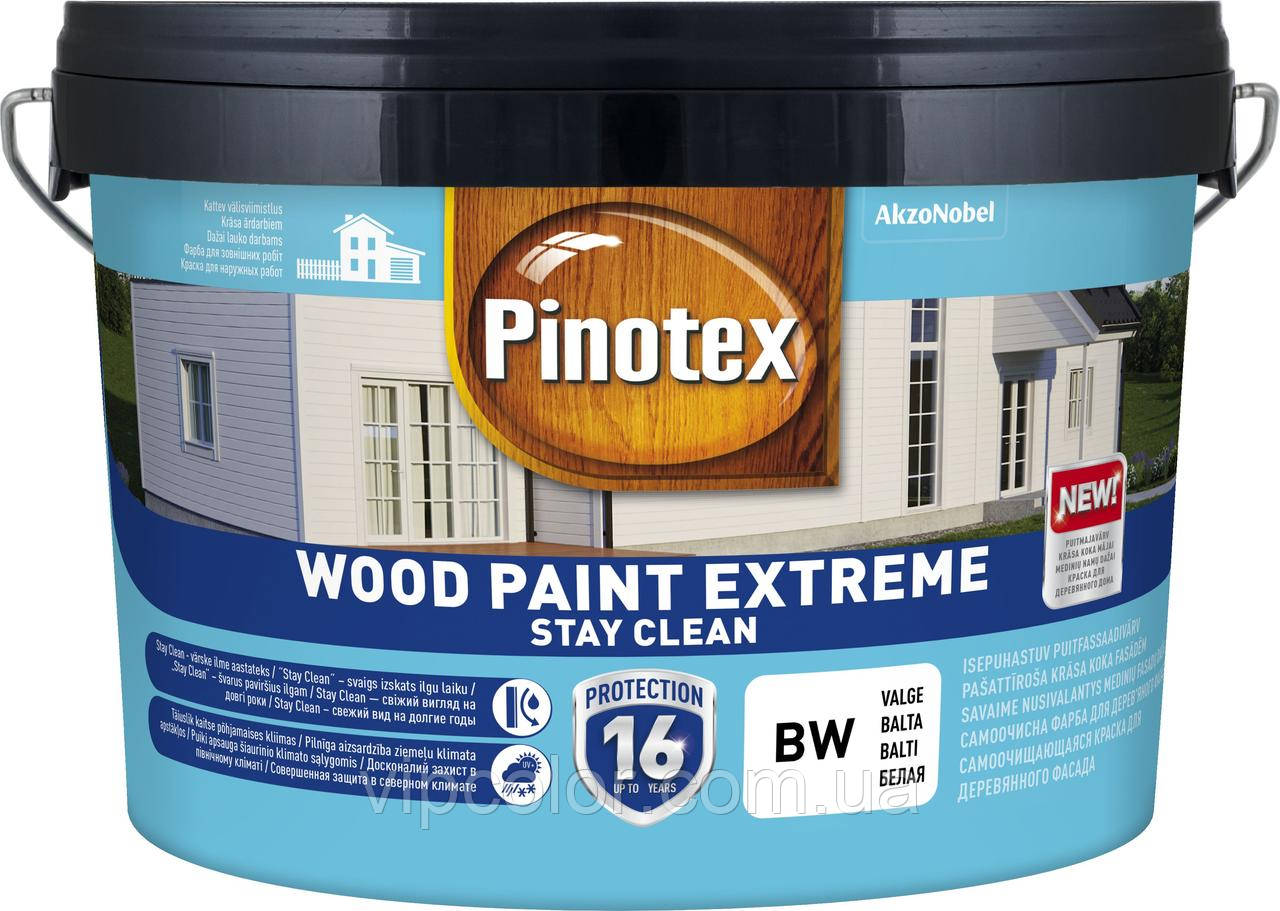 PINOTEX WOOD PAINT EXTREME тонув.база ВС 9,4 л напівматова фарба для дерева, фото 1