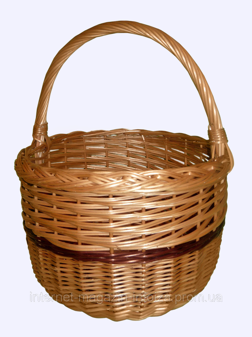 Кошик плетений "Кругла", фото 1