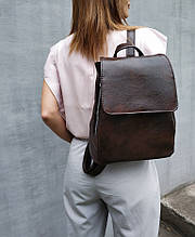 Рюкзак із клапаном KotiСo 30х23х10 см коричневий титан   