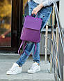 Рюкзак із клапаном KotiСo 30х23х10 см фіолетовий флай , фото 2