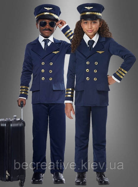 Дитячий карнавальний костюм капітана літака