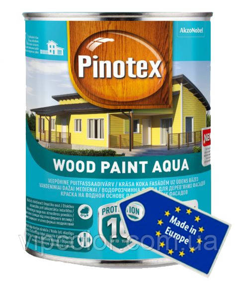 PINOTEX WOOD PAINT AQUA Білий BW 2,5 л Фарба на водній основі для дерев'яних фасадів, фото 1