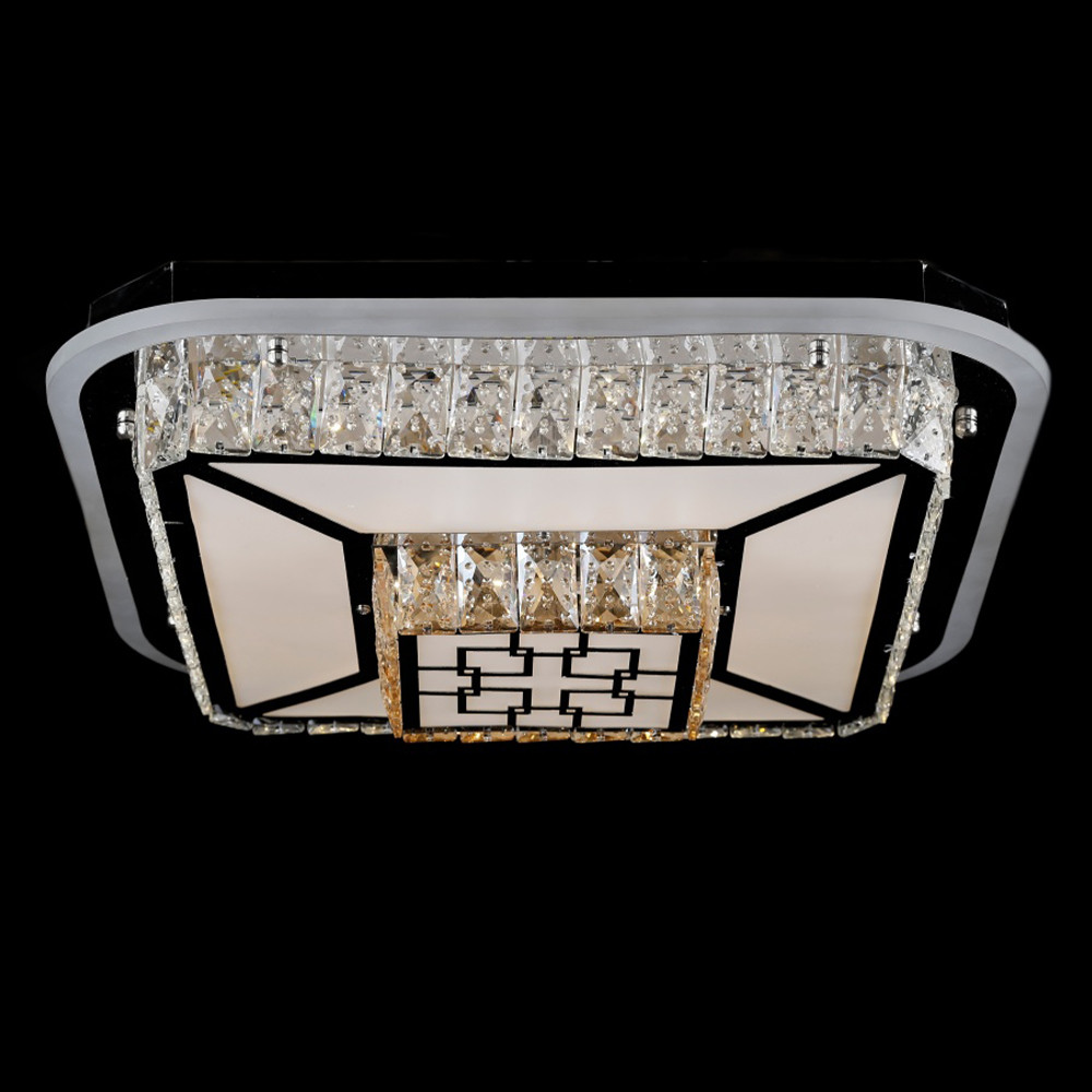 Світлодіодна LED люстра СветМира з пультом управління VL-2824/500/8+4 (хромована), фото 1